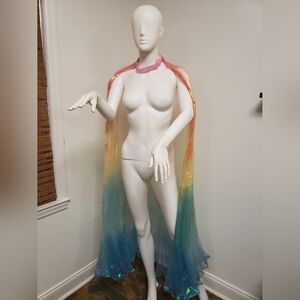 Rainbow Iridescent Cape